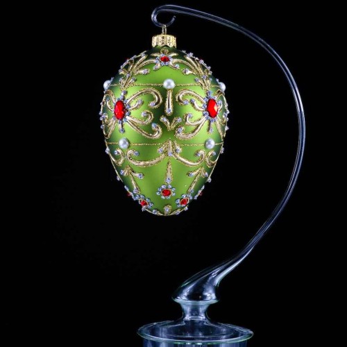 217_bombki_szklane_ręcznie_malowane_RS_handmade_Jajo Faberge_oliwka z rubinem_Jaja_Faberge_1.jpg