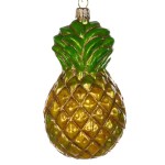 Ananas bombka choinkowa szklana ręcznie malowana 10 cm