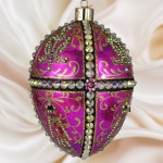 Jajo w stylu Faberge "Light Ross", wersja limitowana z numeracją, ręcznie malowane 12 cm