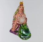 Syrena Ligeja bombka choinkowa ręcznie malowana szklana 