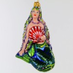 Syrena Aqualope bombka choinkowa ręcznie malowana szklana 