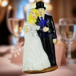  Para Młoda bombka choinkowa szklana ręcznie malowana 16 cm